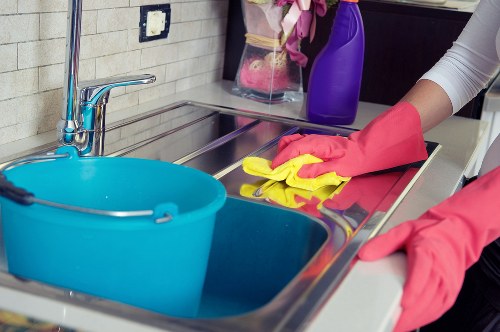 Kitchen deep clean details in a Queens Park property