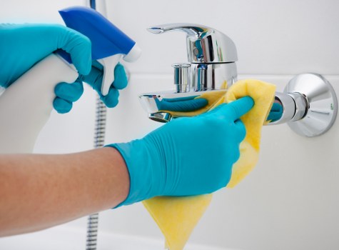 Local cleaning team handling final renovation clean in a Queens Park flat